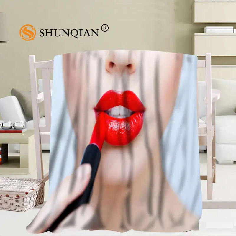 Comprare Personalizzato Pop Art Sexy Labbra Coperta Morbida Immagine Fai Da Te Decorazione Camera Da Letto Dimensioni 56x80 Pollici, 50X60Inch,40X50Inch A7.10