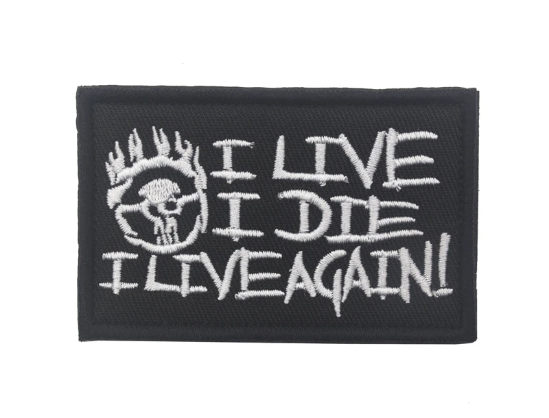 Mad Max Fury I LIVE DIE AGAIN вышитая нашивка на крючок эмблема аппликация для рюкзака шляпы