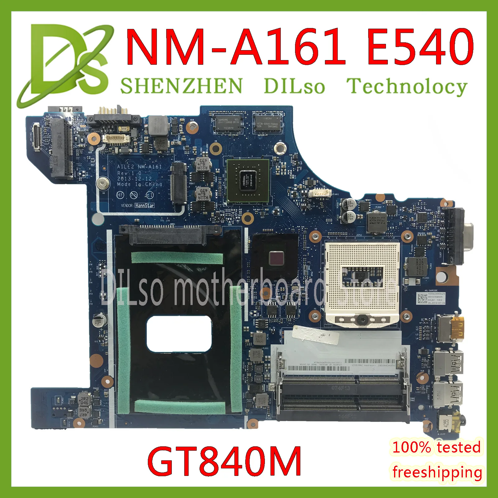 KEFU NM A161 для Lenovo AILE2 E540 материнская плата ноутбука ThinkPad Edge GT840M rev1.0 тест|motherboard