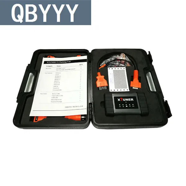 QBYYY оригинальный WIFI xтюнер T1 для тяжелых грузовиков Диагностика сканер |