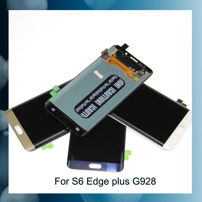 5 7 ''AMOLED для Samsung Galaxy S6 Edge Plus LCD G928F сенсорный экран дигитайзер в сборе сменный