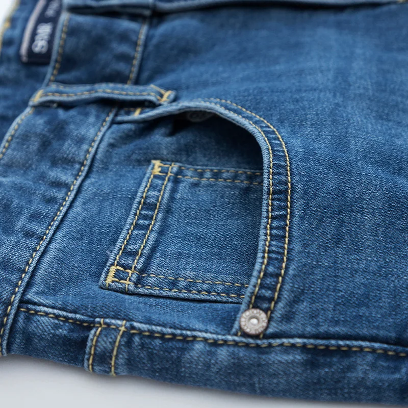 Мужские потертые джинсы SEMIR мягкий хлопок мужские облегающие с разрушением