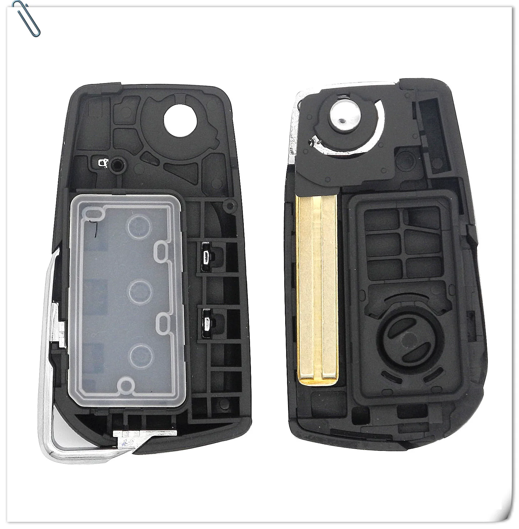 Jinyuqin 2/3 Кнопка флип складной дистанционный ключ оболочки для Toyota Lewin Camry eiz Highlander Corolla ключ чехол Toy48 Toy43