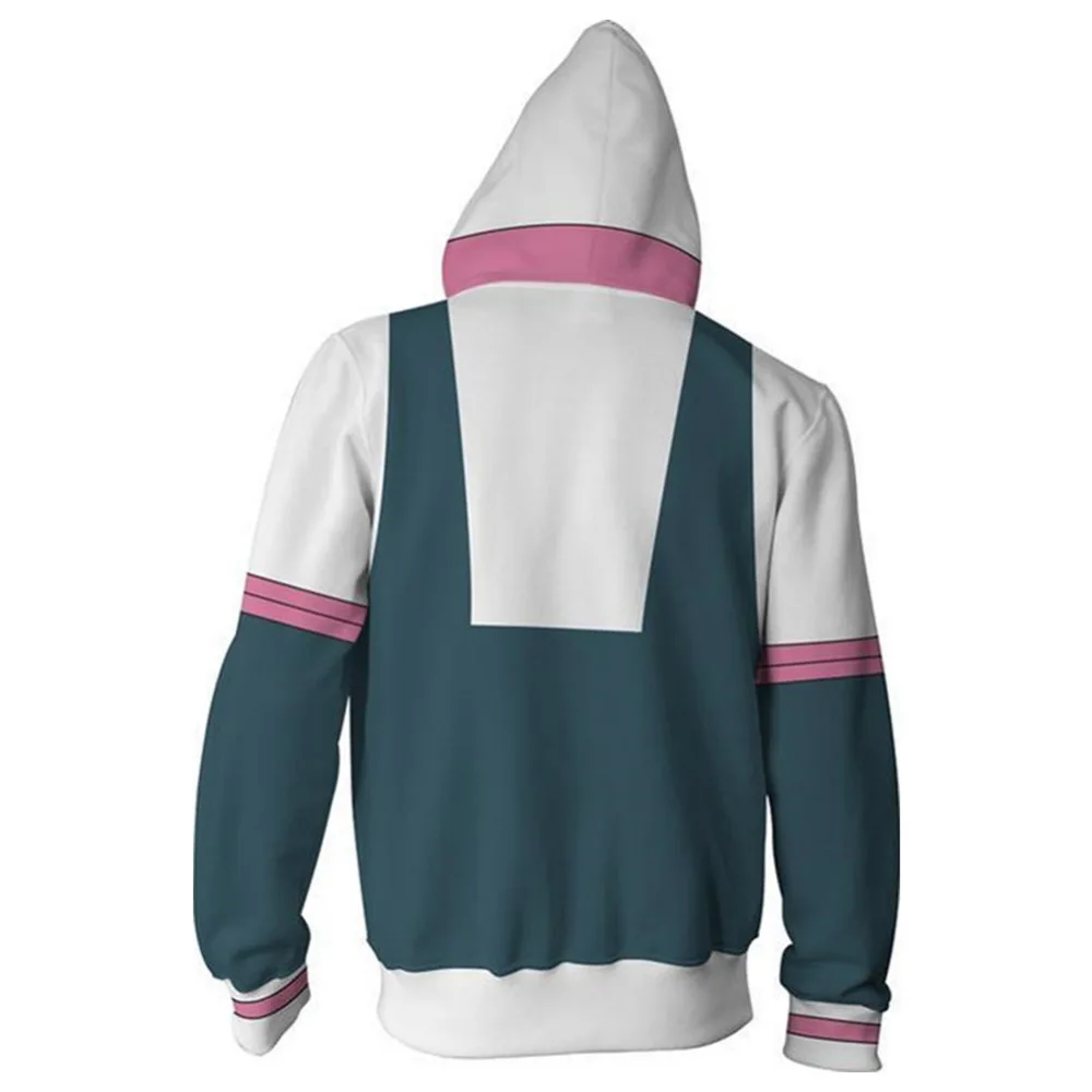 Ochako Uraraka daily wear Boku no Hero Academia My Cosplay Sweatshirt Zip Up Hoodie Jacket Coat | Тематическая одежда и