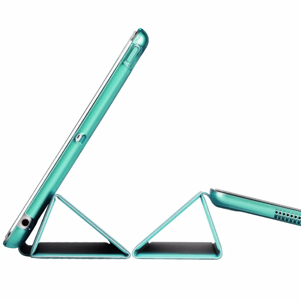 Чехол для нового iPad Air 3 и iPad Pro 10,5 дюймов ультра тонкий из искусственной кожи смарт-чехол трехслойная подставка функция автоматического сна/пробуждения