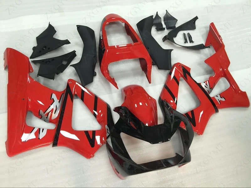 Кузов CBR 929 2000 2001 красный черный корпус комплекты для Honda Cbr929RR Обтекатели 01|Полные