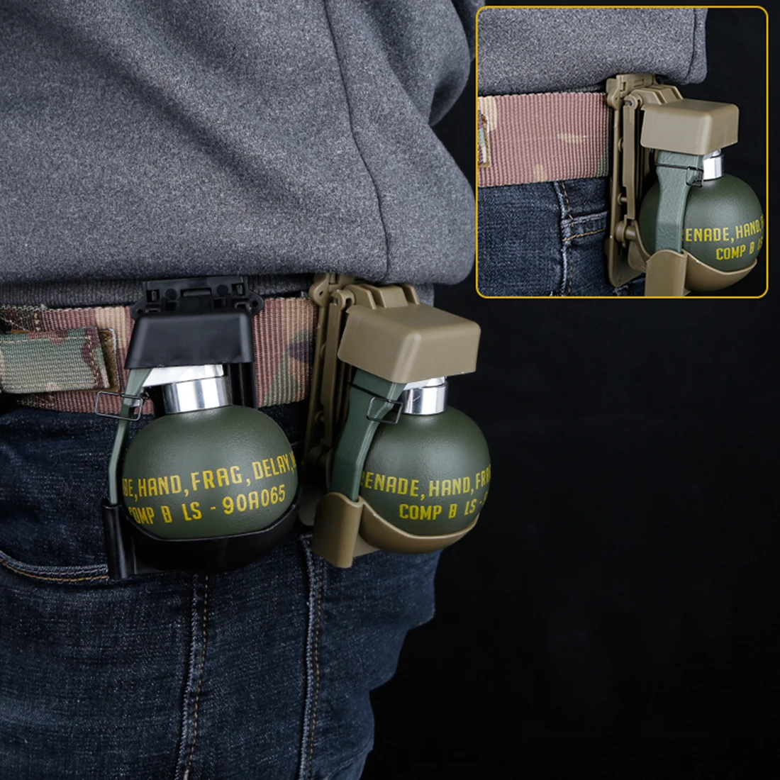 WST тактическая бомба M67 модель MOLLE набор бомб-Тан