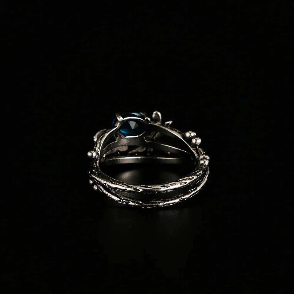 Модное женское Ювелирное кольцо с овальной огранкой со стрекозой и лотосом