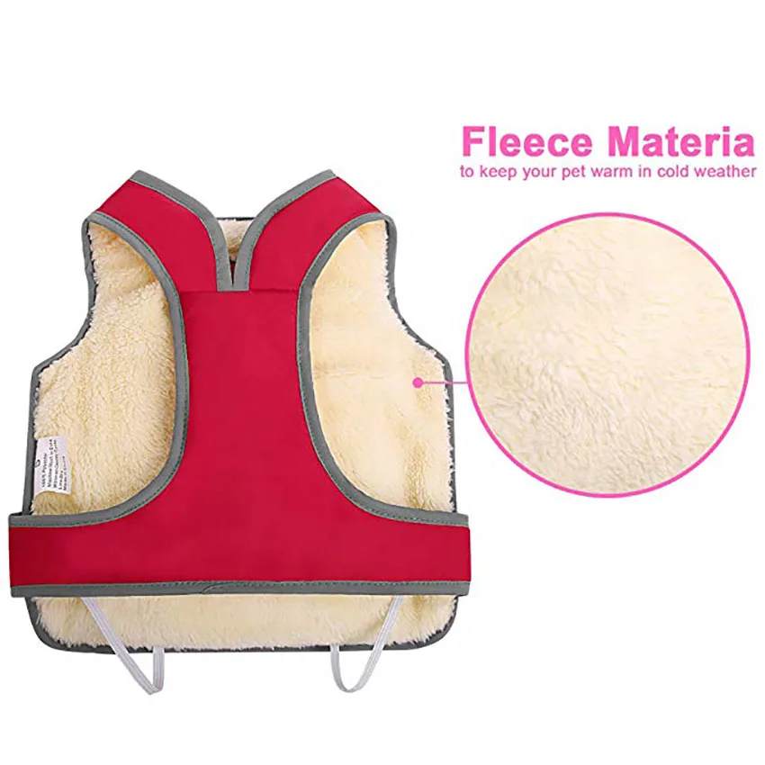 Dog Clothes Winter Waterproof Reversible Pets Jacket Coat Soft Warm Fleece Vest Clothing for Medium Large Dogs Supplies | Дом и сад