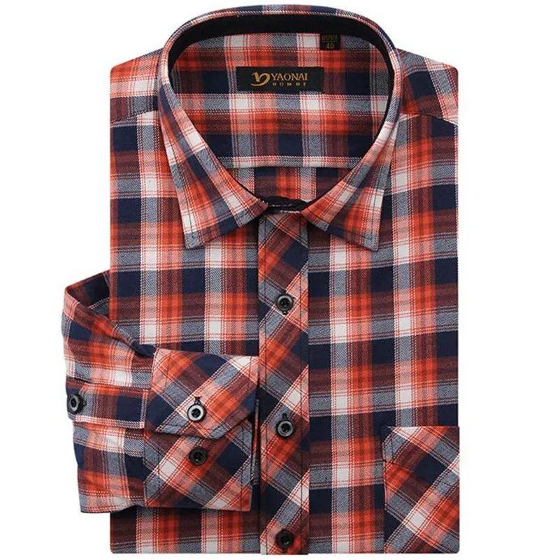 Новинка 2017 года модный бренд фланель Рубашки для мальчиков Для мужчин S