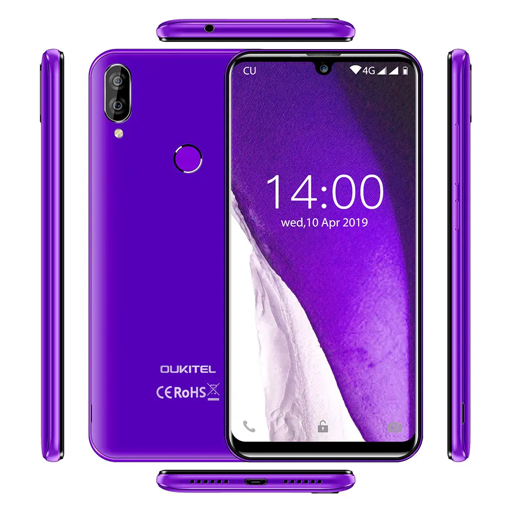 Оригинальный Смартфон OUKITEL C16 Pro 4G 5 71 дюйма с каплями воды MT6761 Cortex-A53 4-ядерный 3 ГБ