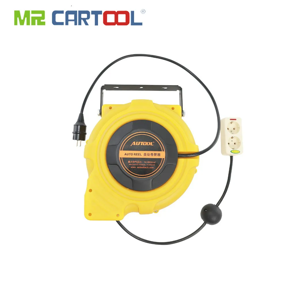 Mr Cartool 15 м Автомобильный Электрический подающий шланг катушка автоматическая