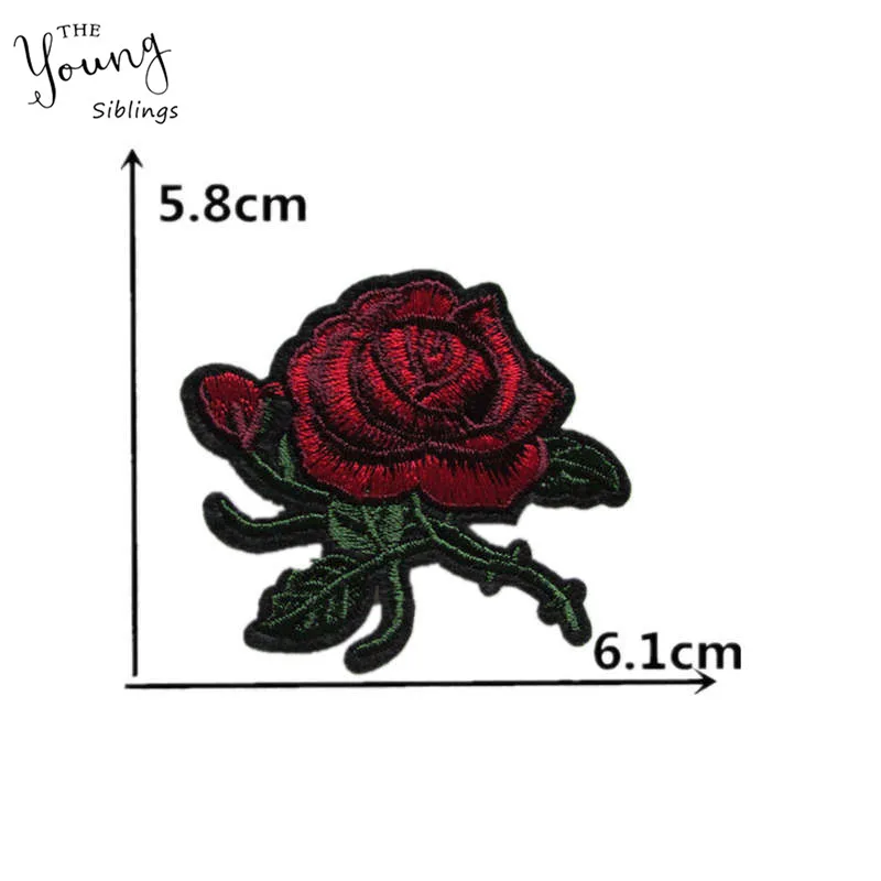 Модные цветочные вышивки патчи для одежды джинсы значки аппликация сделай сам