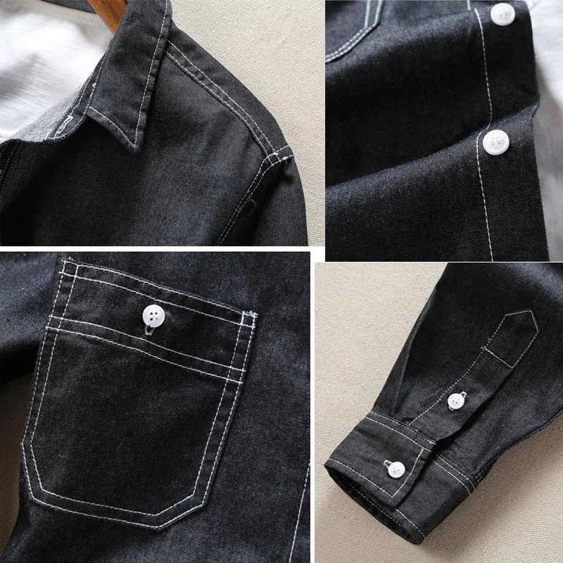 2018 новые футболки с длинными рукавами Повседневное Хлопковая мужская рубашка