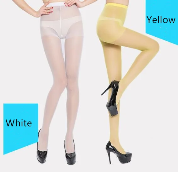 Yellow Shengrenmei сексуальные женские тонкие колготки Длинные чулки, колготки женские горячие летние эластичные Medias Колготки 16 видов цветов Прямая поставка - Цвет: Yellow