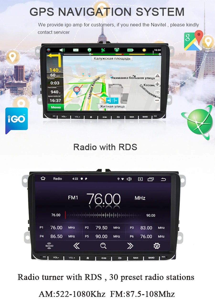 Navivox " 2 din android 9,0 Автомобильный gps dvd-плеер для VW Volkswagen SKODA Fabia GOLF 5 Golf 6 POLO PASST B5 B6 TIGUAN Octavia NAVI