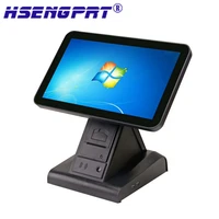 15 inch restaurant cash register build in 58mm printer all in one pos single touch screen pos systems hs b157
