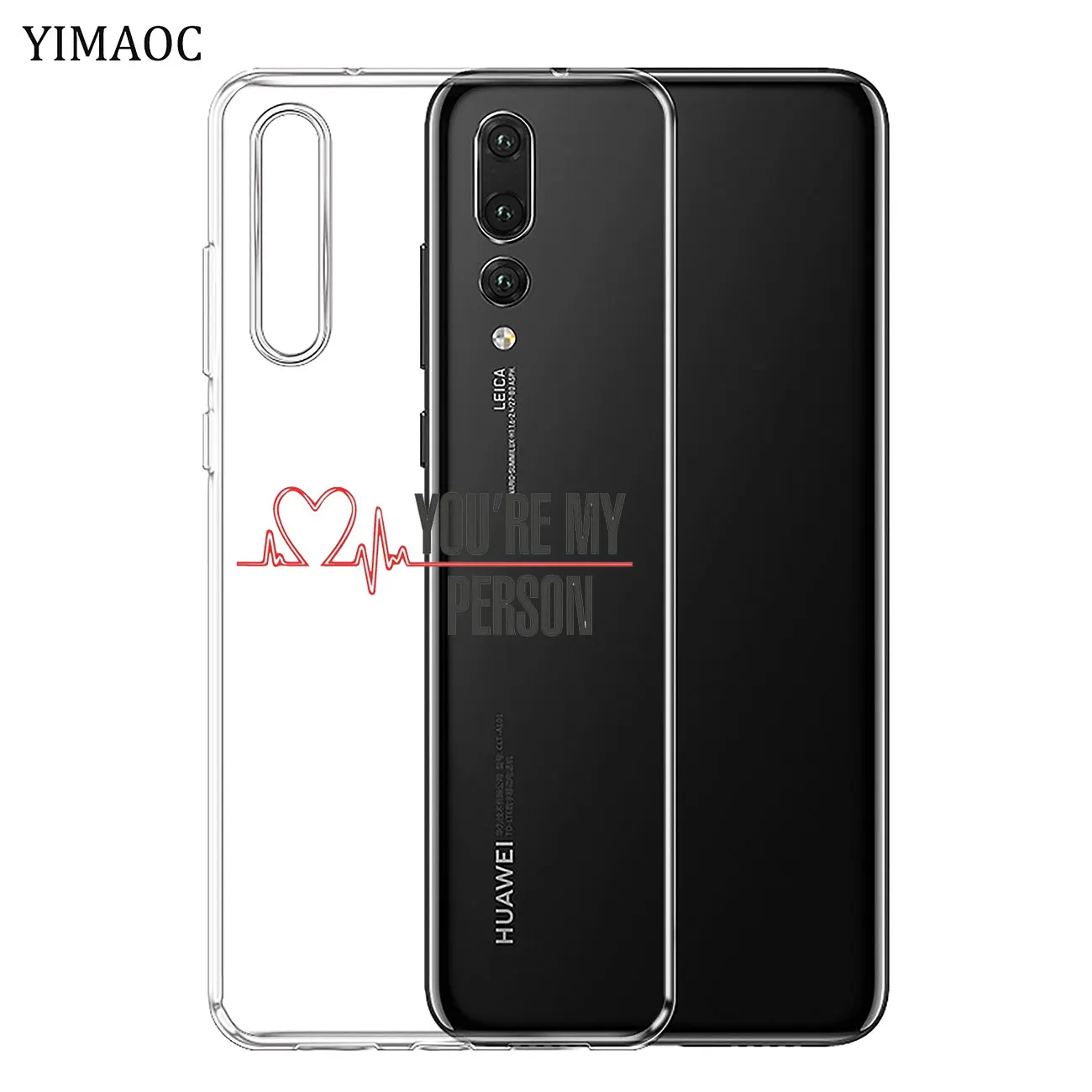 Мягкий силиконовый чехол YIMAOC серого цвета для телефона Huawei P30 P20 Pro P10 P8 P9 Lite 2017 2016