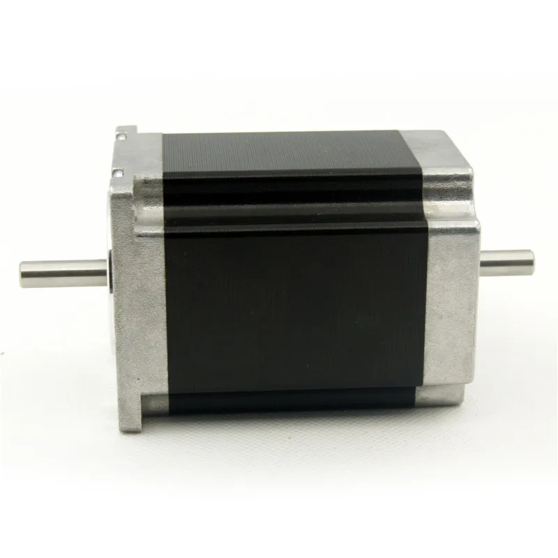 NEMA23 4 свинцовый 2.1н. М (300oz in) CNC двойной вал 76 мм Длина двигателя шаговый двигатель