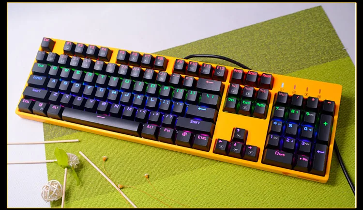 Механическая игровая клавиатура с использованием клавиш Outemu mx pbt doubleshot 9 цветов