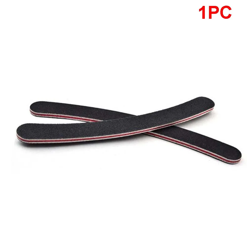 1 шт. пилка для ногтей гель буфер изогнутая форма маникюр педикюр шлифовальный