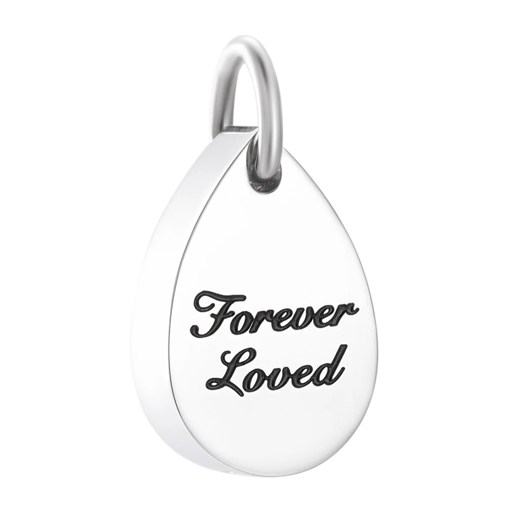 K9999 Forever Love Teardrop урна ожерелье для праха из нержавеющей стали Keepsake Memorial Ash Cremation