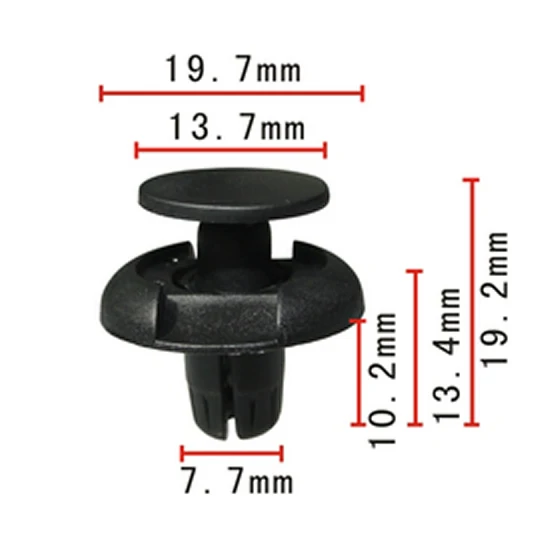 

Set of 100 For Honda For Accord for Odyssey for Civic & Del Sol Bumper Fender Trim Retainer Clips 91501-S04-003