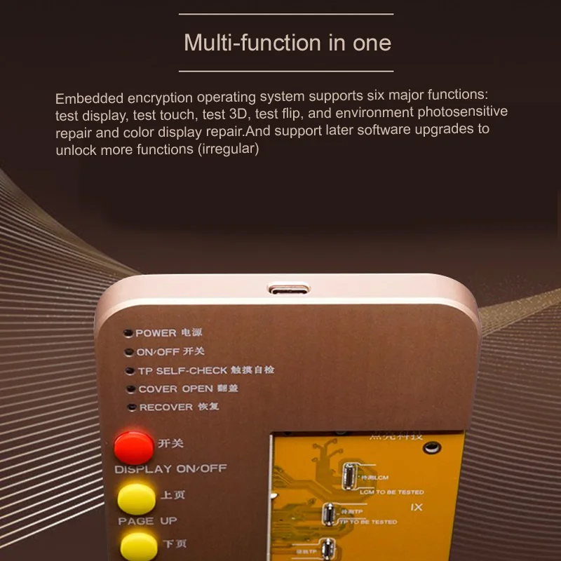 DL100 ЖК-экран универсальный тест er для 6s 7 7p 8 8p IPHONE X/XS/XR/XSMAX тест восстановление цвет 3D сенсорный дисплей восстановление