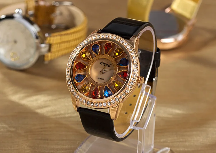 Женщины в алмаз gem кожа часы|watch surveillance|watches golfwatch klein |
