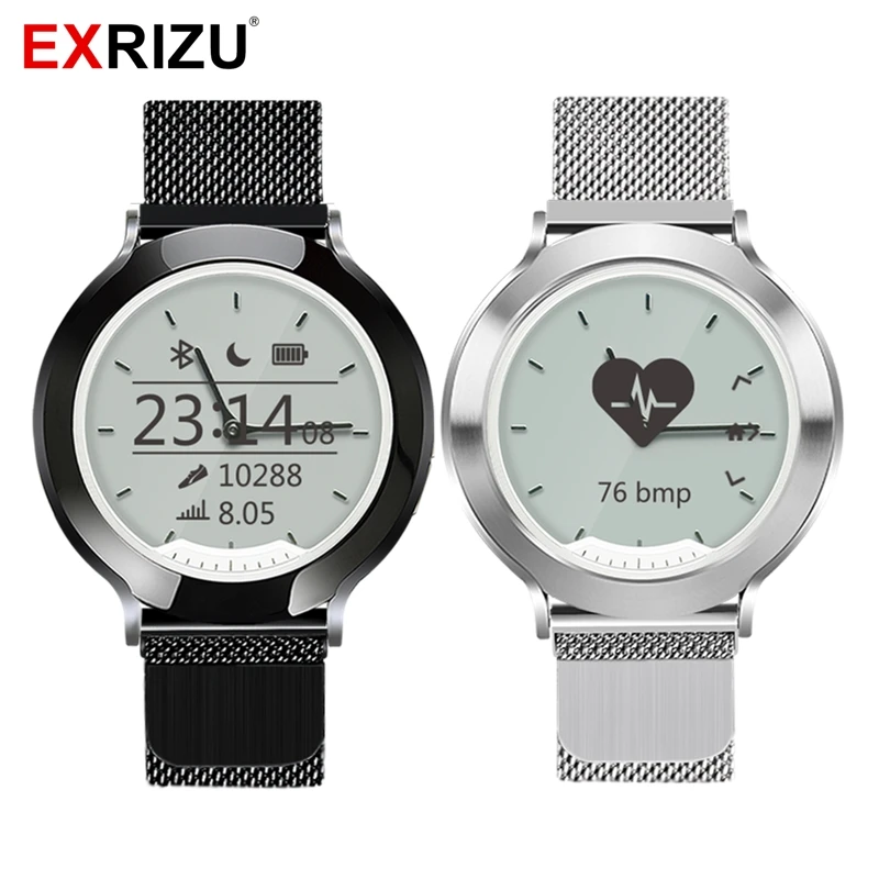 

Смарт-часы EXRIZU M6 с магнитным стальным ремешком, Водонепроницаемый Фитнес-браслет с пульсометром и секундомером для физической руки, для мужчин и женщин