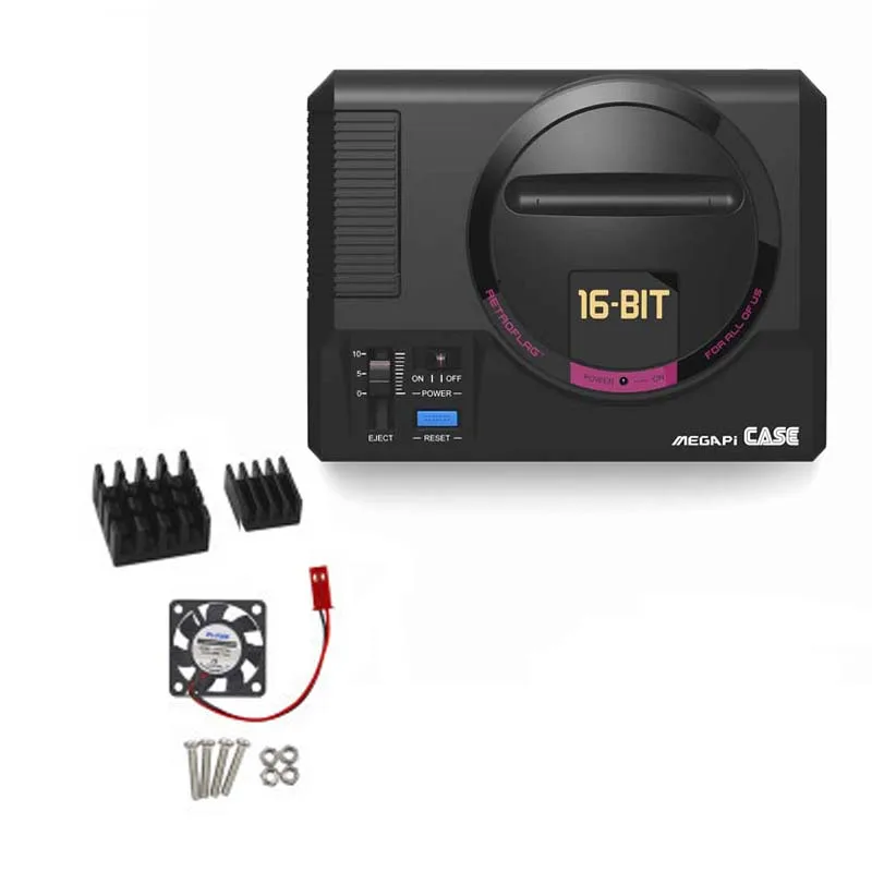 Чехол MEGAPi для Raspberry Pi 3 B Plus (3B +) / 3B/2B с вентилятором радиатором кабелем 5 В А |
