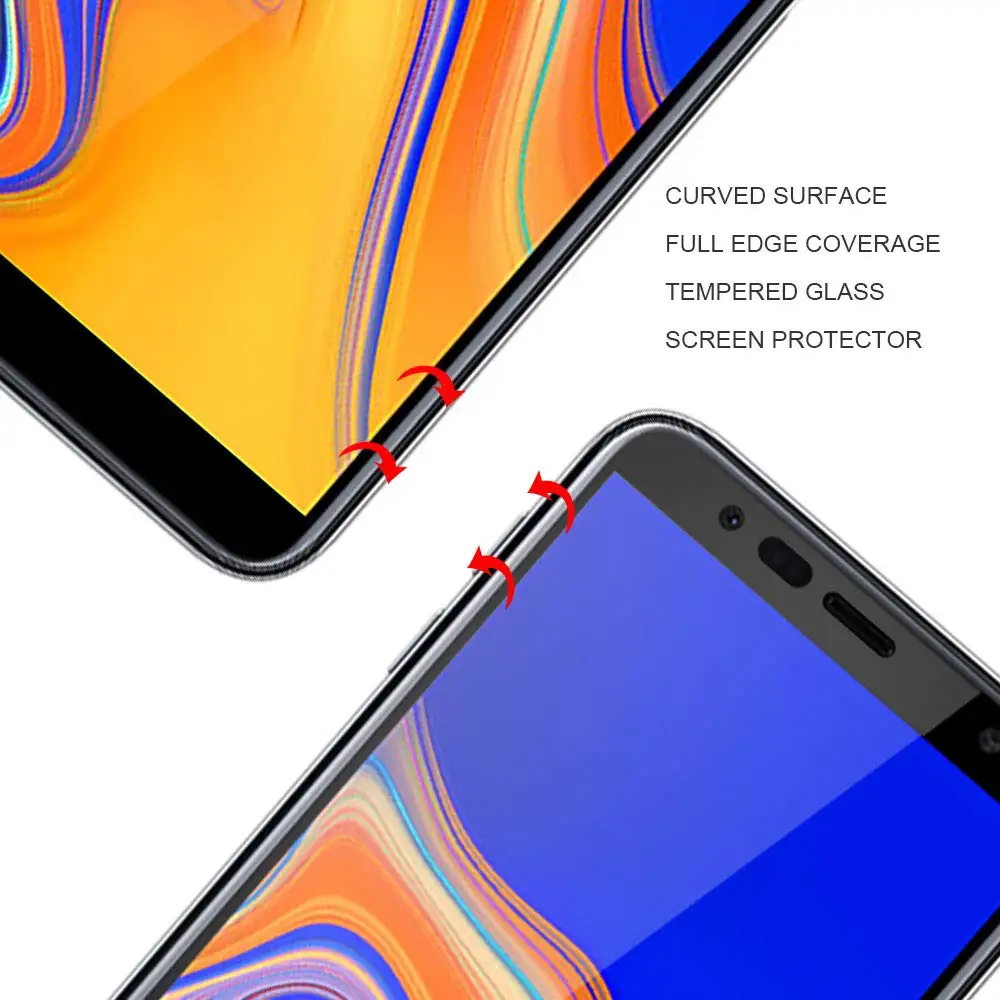 Экран протектор для samsung Galaxy J4 плюс Взрывозащищенные высокая чувствительность HD
