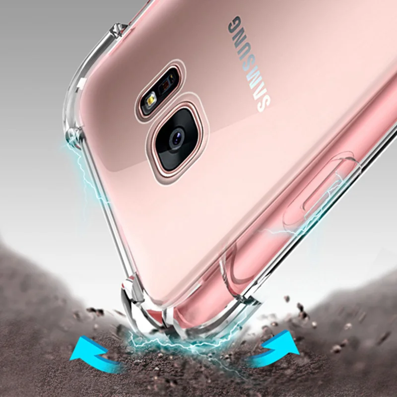 Мягкий противоударный чехол SIXEVE для Samsung Galaxy S7 Edge J3 J5 J7 Neo Nxt Prime A3 A5 A7 2016 2017 задняя