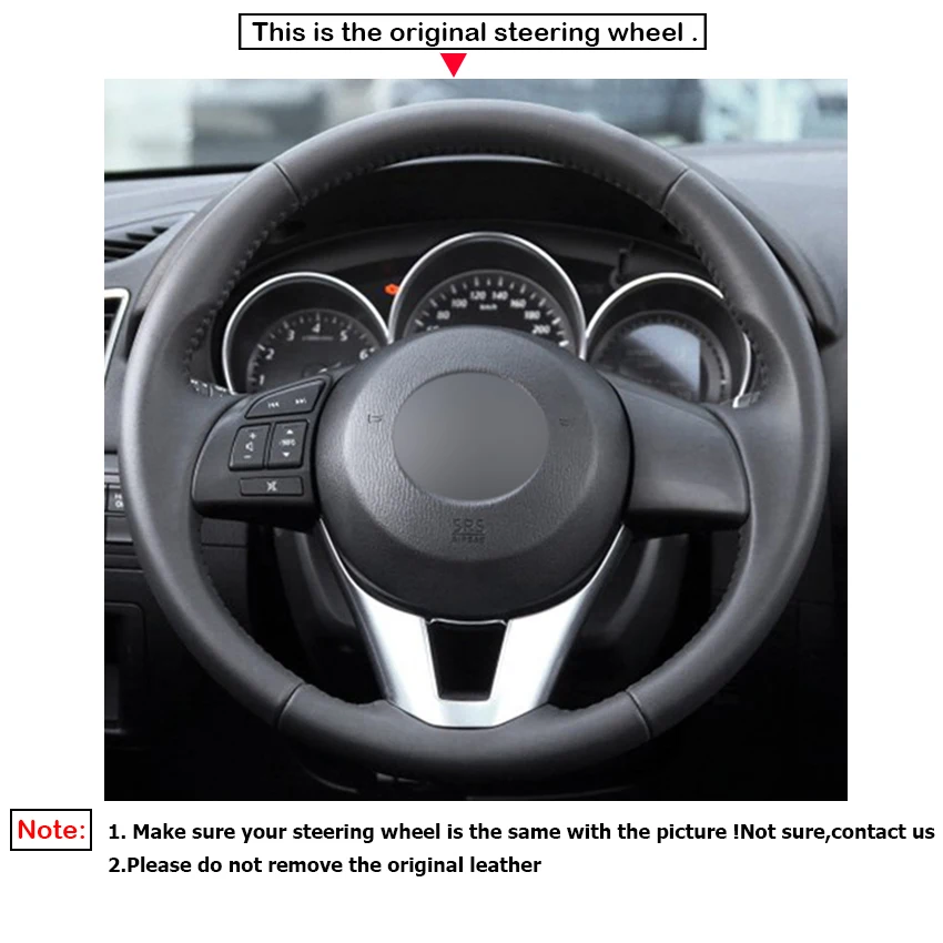 LQTENLEO черный кожаный DIY автомобиля Руль Обложка для Mazda 3 Axela 2013- Mazda 2 Mazda 6 Atenza- CX-5 CX5 CX-3