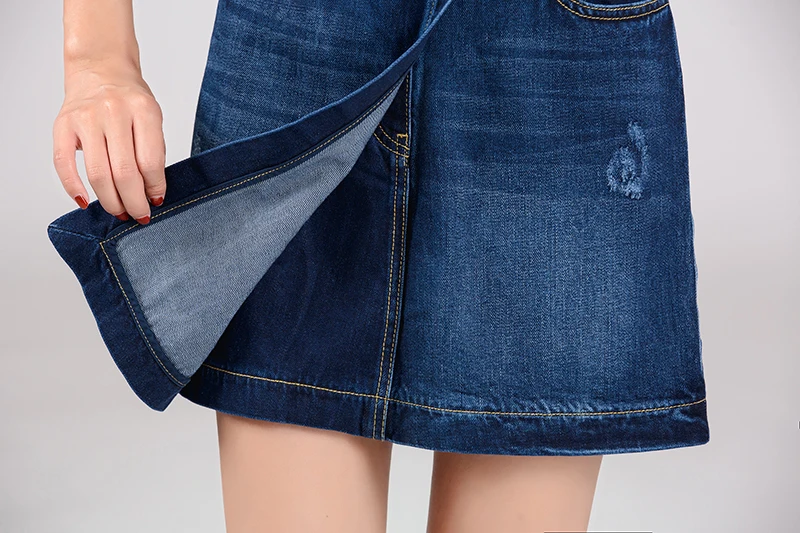 Благородная обезьяна Корейская версия красный selvedge джинсовая юбка тонкий для женщин Мода фанки стили джинсы для