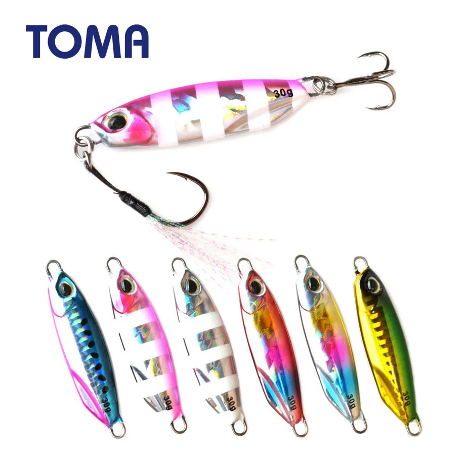 Тома микро джига литья металлическая блесна приманка 15 г 30 берег дергающаяся