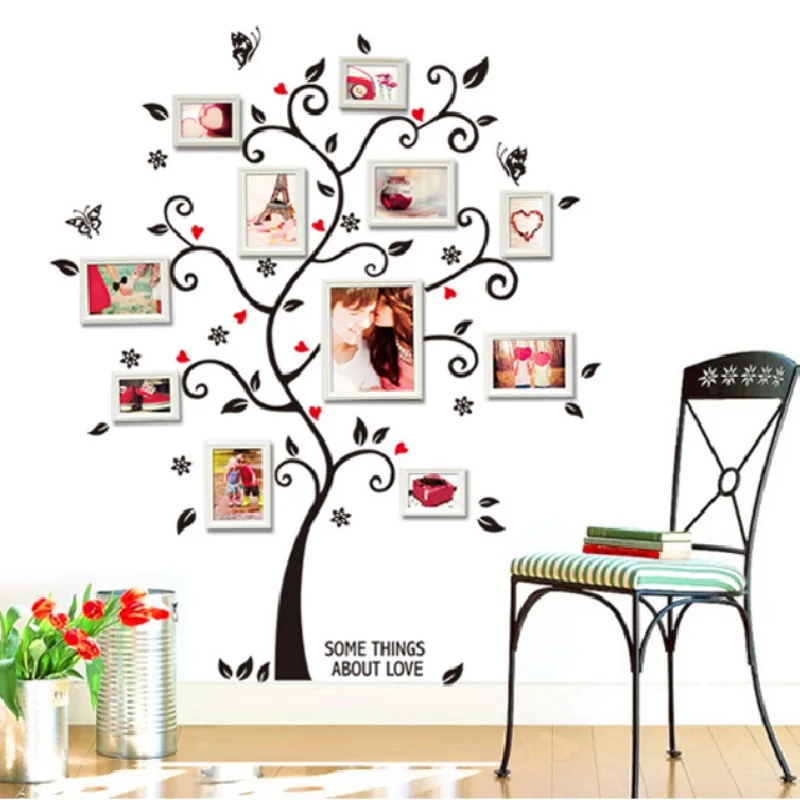 Newest Large Tree and Butterfly DIY Wall Stickers Art Decal Murals Removable Wallpapers For Home Decoration | Дом и сад