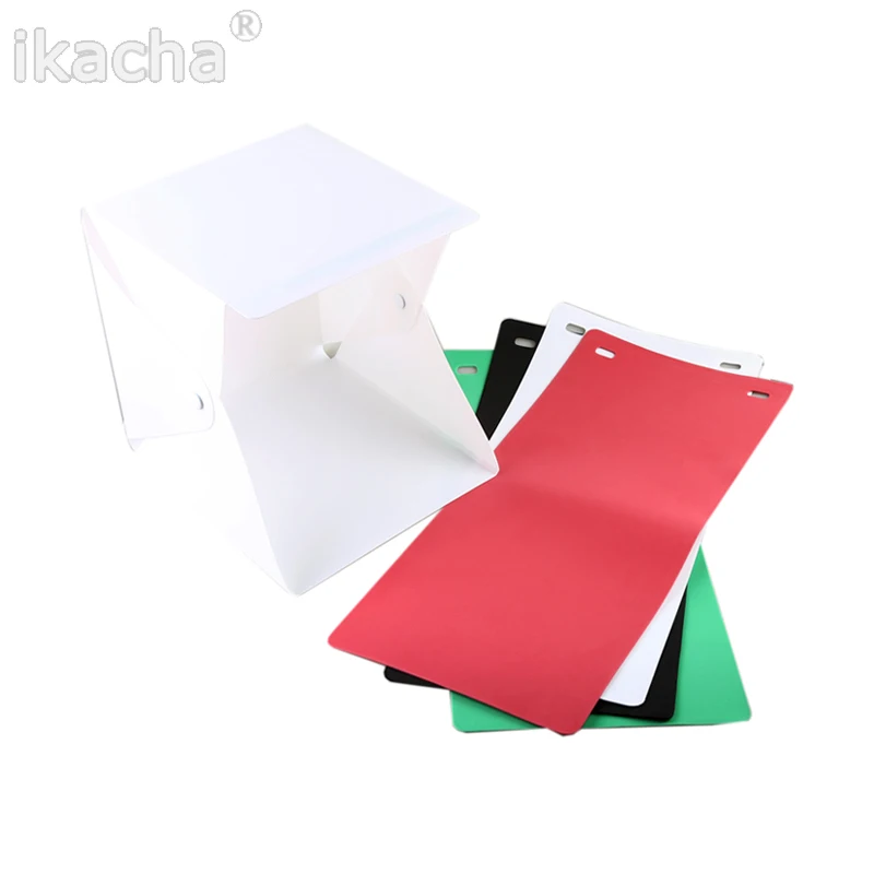 4 цвета портативный мини-Фотостудия Мини складной софтбокс для фотостудии с USB