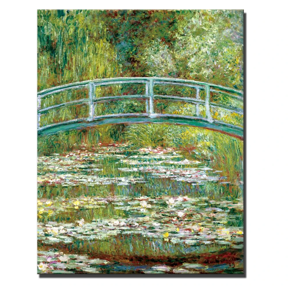 Monet водяная Лилия пруд Масляные картины печать на холсте для гостиной настенные