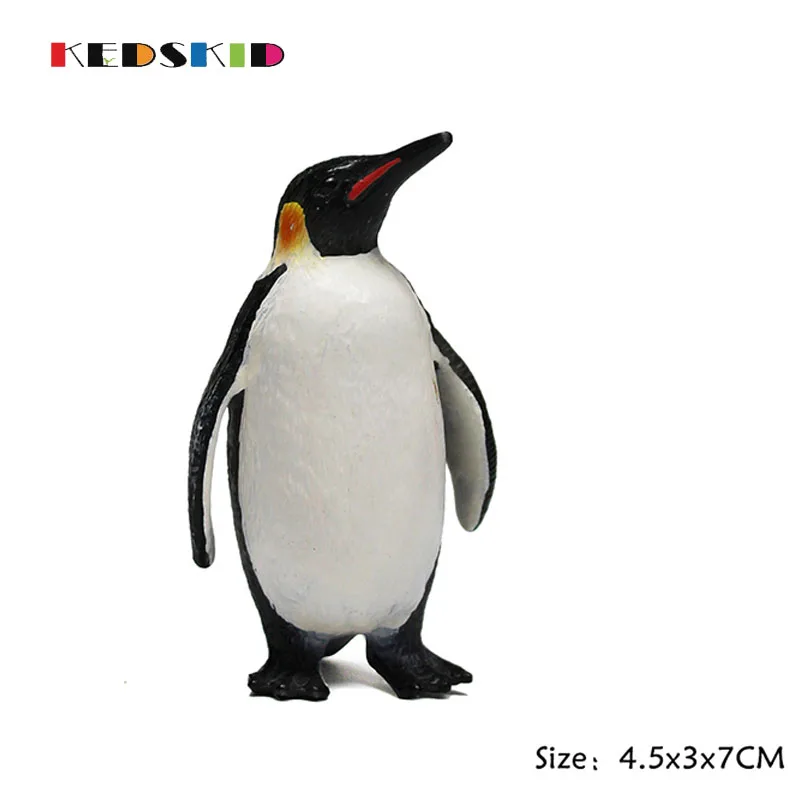 Лес дикая природа дети животное модель Пингвин zebraSet пластиковые разноцветные