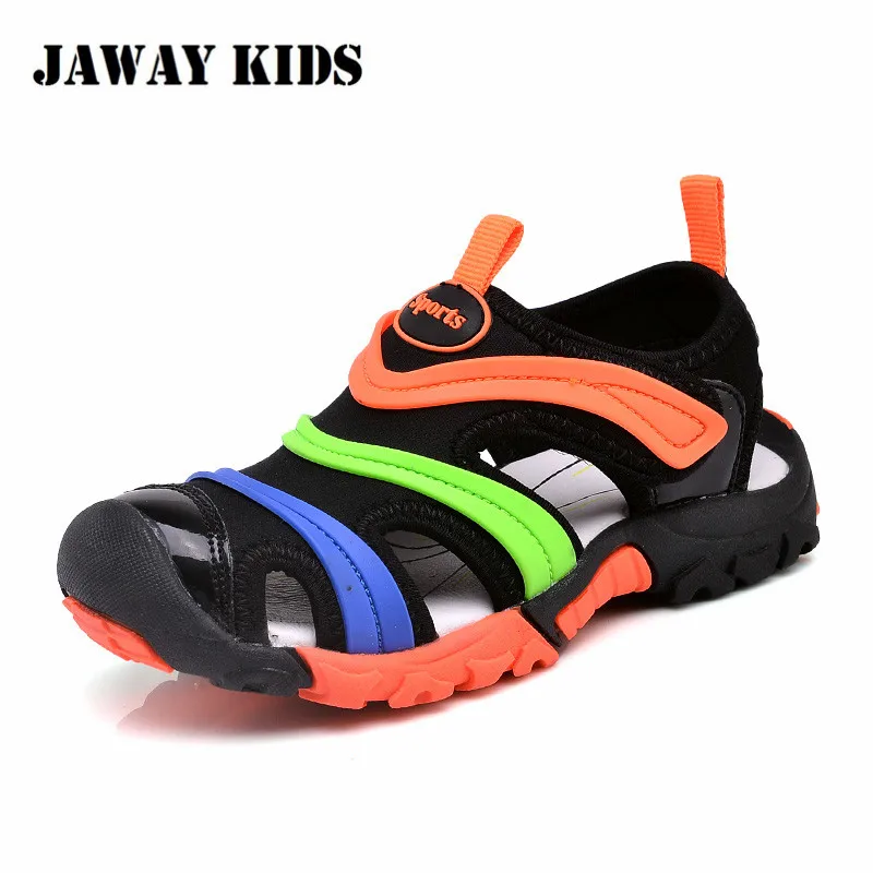 JawayKids модные сандалии для мальчиков и девочек дышащая повседневная обувь детская