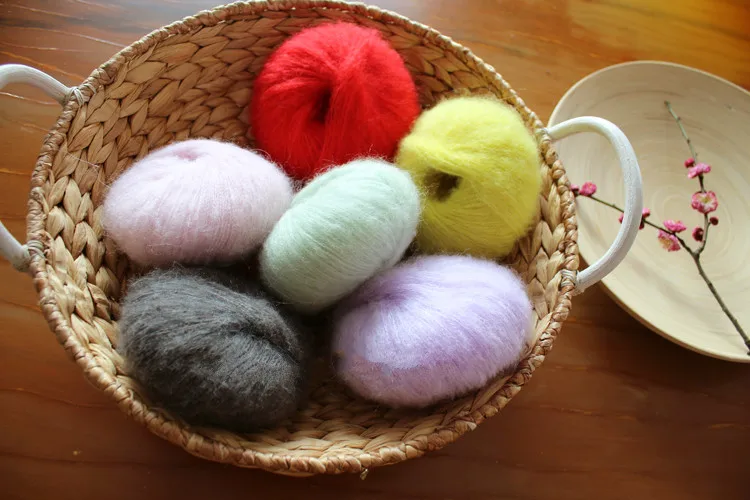 300 г ультратонкая мохеровая пряжа для ручного вязание крючком из шерсти вязания