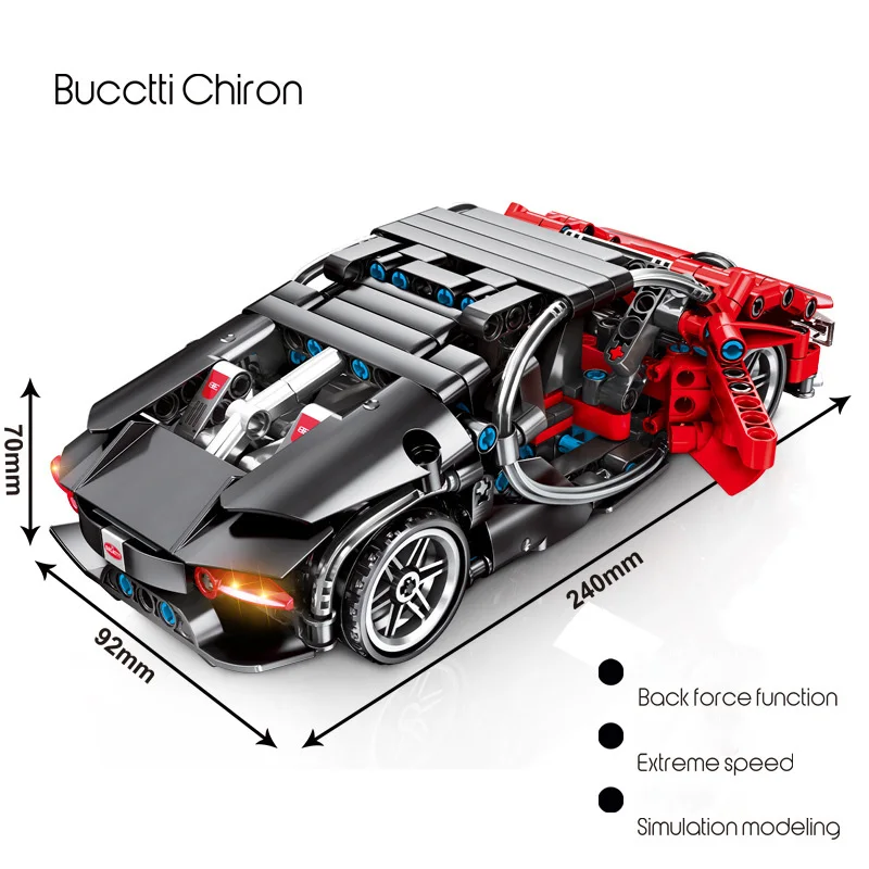 Скоростной Чемпион гоночная техника строительные блоки гонщик фигурки Bugatti chiron