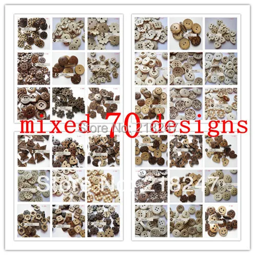 Бесплатная доставка! 100 шт./лот пуговицы из натуральной скорлупы кокоса