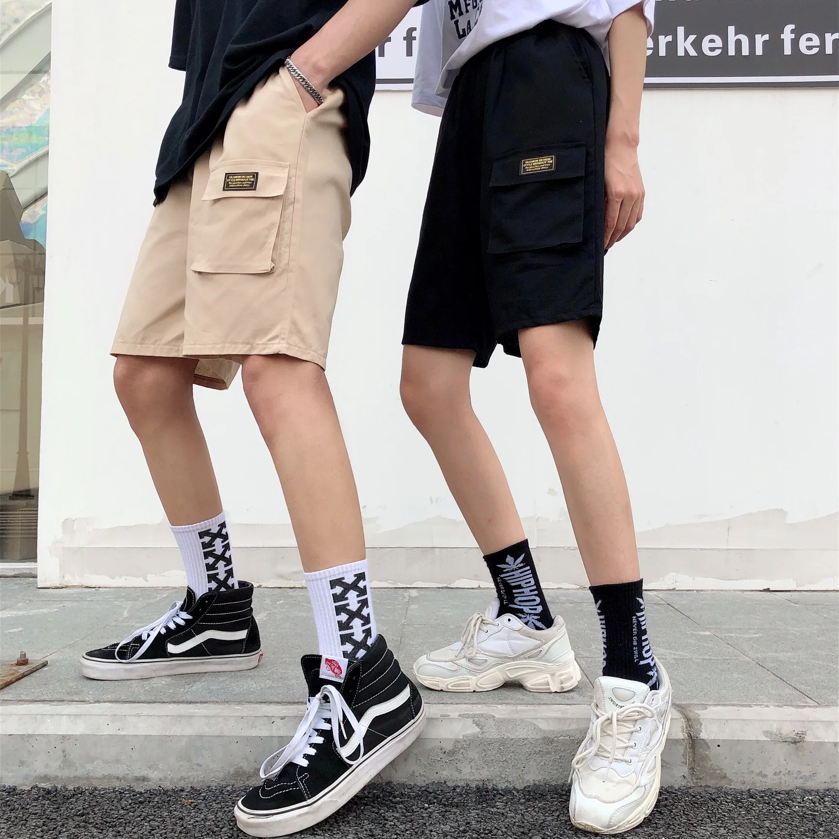 Шорты женские летние Harajuku корейский стиль пара Простые ретро женские s Карго спортивные Свободные повседневные Карманы Прямые BF короткие эластичные