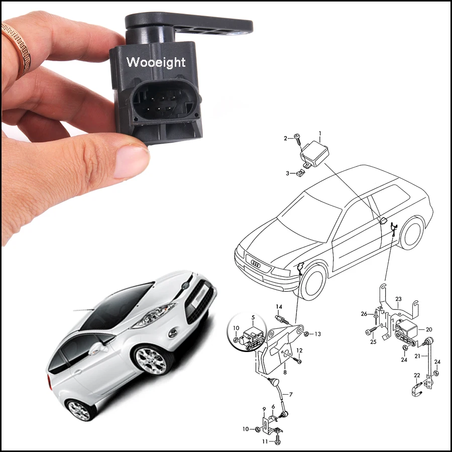 Wooeight датчик контроля уровня фар для Audi A3 A4 A6 A8 TT VW Bora Passat Golf 4B0907503 4B0907503A 4B0 907 503
