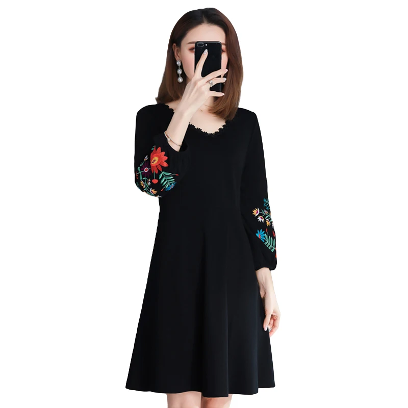2019 new summer cotton loose dress floral print sundress casual bohemian boho style midi robe vestidos | Женская одежда