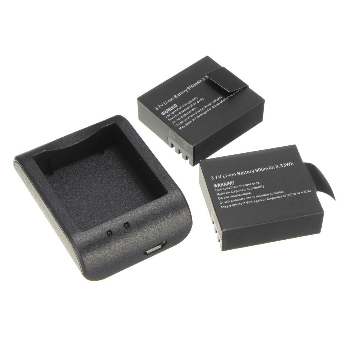 Топ 2x900 мАч батарея + быстрая зарядка USB зарядное устройство для SJ4000 SJ5000 SJ6000 экшн