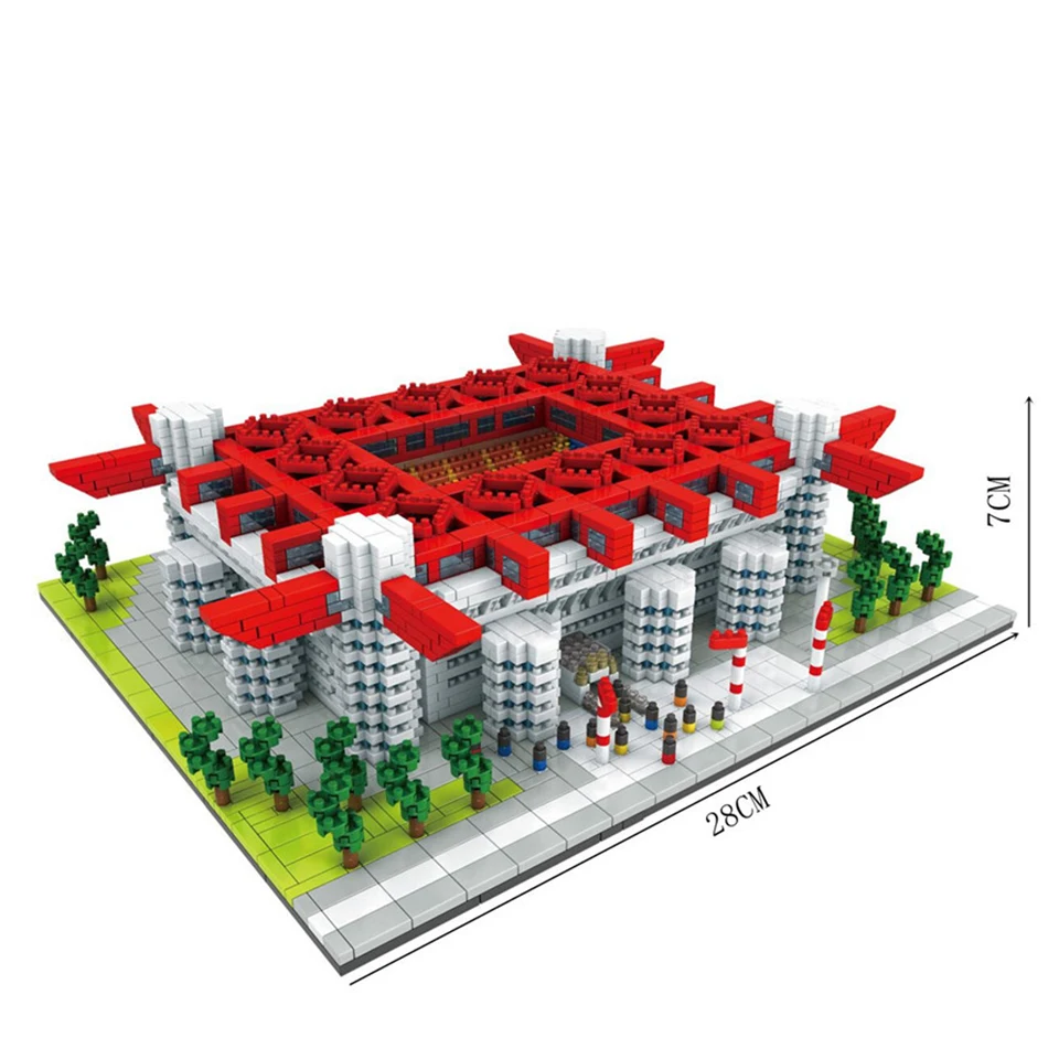 4 модели алмазного лагеря Ноу старый Траффорд футбольное поле модель