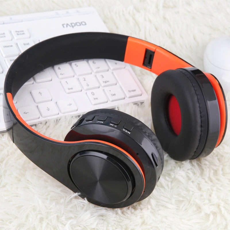 Беспроводные наушники Bluetooth гарнитура с микрофоном низкие басы для ПК смартфона